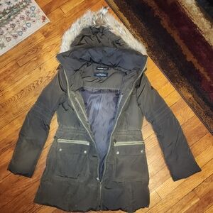 Andrew Marc Women's Puffer Coat - Olive